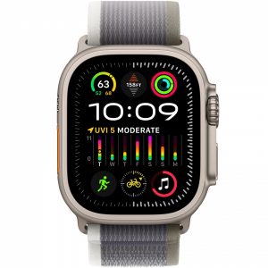 Apple Watch Ultra 2 GPS + Cellular 49mm Titanium Case with Green/Gray Trail Loop - M/L (MRF43) — изображение 2