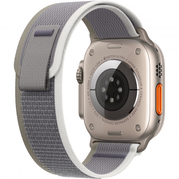 Apple Watch Ultra 2 GPS + Cellular 49mm Titanium Case with Green/Gray Trail Loop — M/L (MRF43) - ТвойGadget