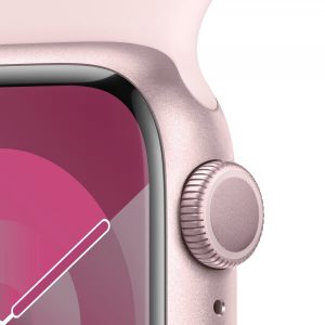 Apple Watch Series 9 GPS 41mm Pink Aluminum Case w. Light Pink S. Band - S/M (MR933) [NEW NO BOX] — изображение 3
