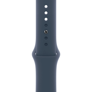 Apple Watch Series 9 GPS + Cellular 41mm Silver S. Steel Case w. Storm Blue Sport Band - S/M (MRJ23) — изображение 3