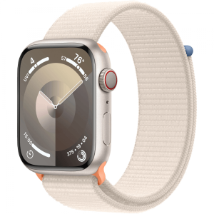 Apple Watch Series 9 GPS + Cellular 41mm Starlight Alu. Case w. Starlight S. Loop (MRHQ3) — изображение 1