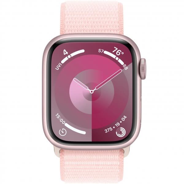 Apple Watch Series 9 GPS 41mm Pink Aluminum Case w. Light Pink S. Loop (MR953) - ТвойGadget