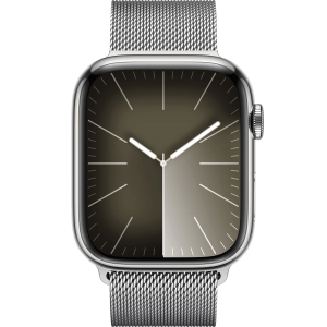 Apple Watch Series 9 GPS + Cellular 45mm Silver S. Steel Case w. Silver Milanese Loop (MRMQ3) — изображение 2