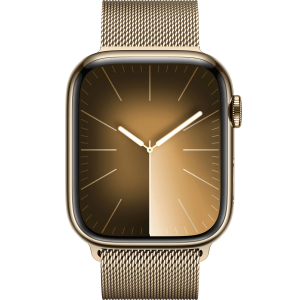 Apple Watch Series 9 GPS + Cellular 45mm Gold S. Steel Case w. Gold Milanese Loop (MRMU3) — изображение 2