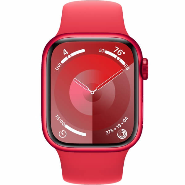Apple Watch Series 9 GPS 41mm PRODUCT RED Alu. Case w. PRODUCT RED S. Band — M/L (MRXH3) - ТвойGadget