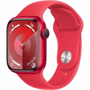 Apple Watch Series 9 GPS 45mm PRODUCT RED Alu. Case w. PRODUCT RED Sport Band - S/M (MRXJ3) — изображение 1