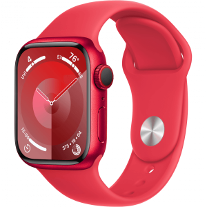 Apple Watch Series 9 GPS + Cellular 41mm PRODUCT RED Alu. Case w. PRODUCT RED Sport Band - S/M (MRY63) — изображение 1