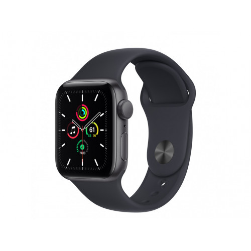 Смарт-годинник Apple Watch SE GPS 40mm Space Gray Aluminum Case w. Midnight S. Band (MKQ13) - ТвойGadget