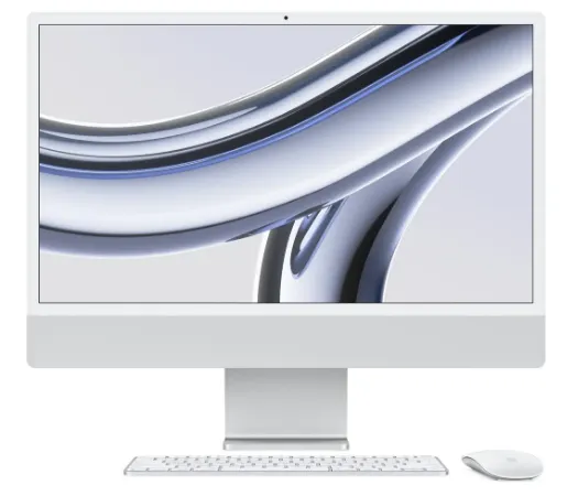 iMac 24 M3:8CPU:8GPU:8GB:256GB Silver1 Моноблок Apple iMac 24 M3 Silver (MQR93) - ТвойGadget