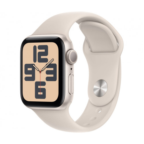 Смарт-годинник Apple Watch SE 2 GPS 40mm Starlight Aluminium Case with Starlight Sport Band S/M (MR9U3) - ТвойGadget