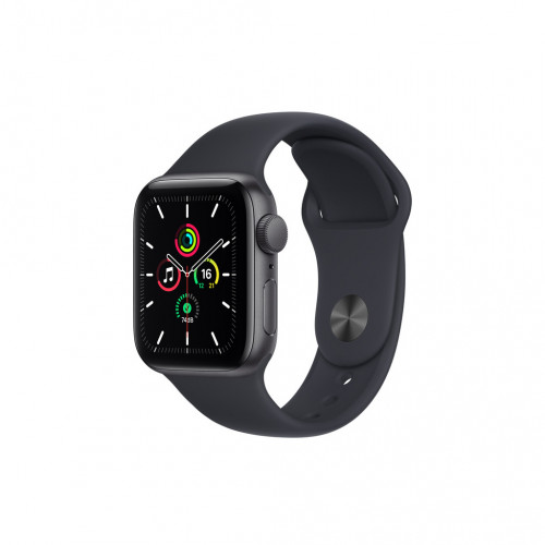 Apple Watch SE GPS 44mm Space Gray Aluminum Case with Midnight Sport Band1 Apple Watch SE GPS 44mm Space Gray Aluminum Case with Midnight Sport Band (MKQ63) - ТвойGadget