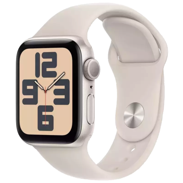 Apple Watch SE 2 44mm Starlight Aluminum Case with Starlight Sport Band1 Смарт-часы Apple Watch SE 2 GPS 44mm Starlight Aluminium Case with Starlight Sport Band M/L (MRE53) - ТвойGadget