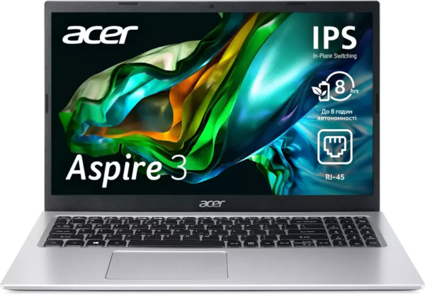 Ноутбук Acer Aspire 3 A315-35-C2L7 Pure Silver (NX.A6LEU.026) [OPEN BOX] - ТвойGadget