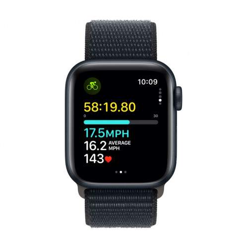 Apple Watch SE 2 GPS 40mm Midnight Aluminium Case with Midnight Sport Loop (MRE03) - ТвойGadget
