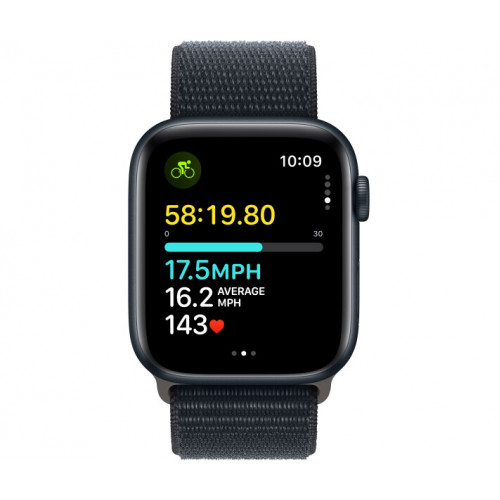 Apple Watch SE 2 GPS 44mm Midnight Aluminium Case with Midnight Sport Loop (MREA3) [OPEN BOX] - ТвойGadget