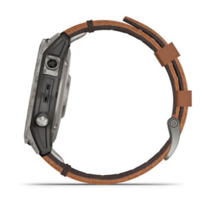 Смарт-часы Garmin Fenix 7 Sapphire Solar Titanium with Chestnut Leather Band (010-02540-31) — изображение 4