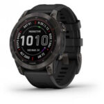 Смарт-часы Garmin Fenix 7 Sapphire Solar Black DLC Titanium with Black Band (010-02540-34/35/47) - ТвойGadget