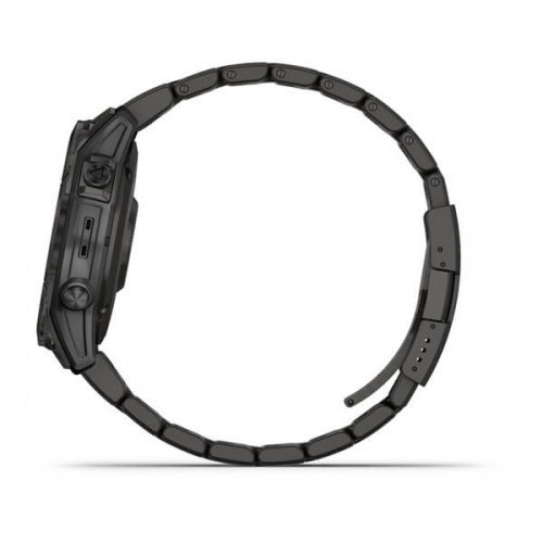 Смарт-часы Garmin Fenix 7 Sapphire Solar C. Grey DLC Titanium w. Carbon Grey DLC V. Titanium Band (010-02540-39) - ТвойGadget