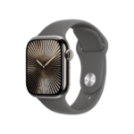 Apple Watch Series 10 GPS + Cellular 46mm Slate Titanium Case w. Slate Milanese Loop – S/M (MC7R4) - ТвойGadget