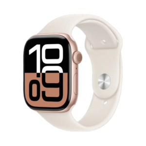Apple Watch Series 10 GPS 46mm Rose Gold Alu. Case w. Light Blush Sport Band - M/L (MWWU3) - Зображення 1