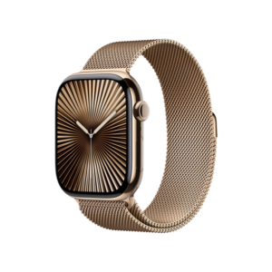 Apple Watch Series 10 GPS + Cellular 46mm Gold Titanium Case w. Gold Milanese Loop - M/L (MX003) - Зображення 1