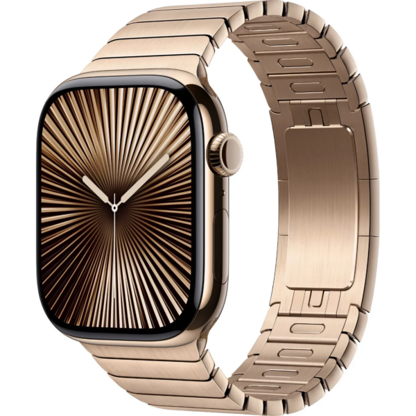 Apple Watch Series 10 GPS + Cellular 42mm Gold Titanium Case w. Gold Link Bracelet (MX0N3+MXMC3) - ТвойGadget