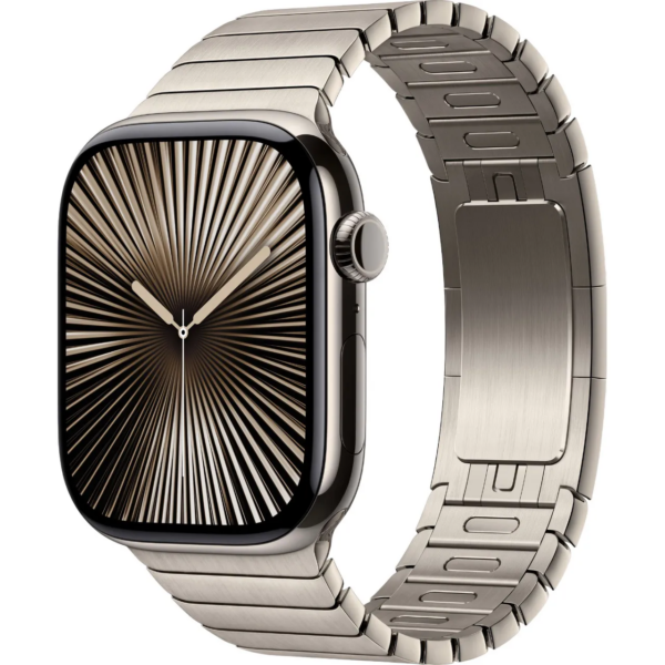 Apple Watch Series 10 GPS + Cellular 46mm Natural Titanium Case with Natural Link Bracelet1 Apple Watch Series 10 GPS + Cellular 42mm Natural Titanium Case w. Natural Link Bracelet (MX0J3+MXMA3) - ТвойGadget