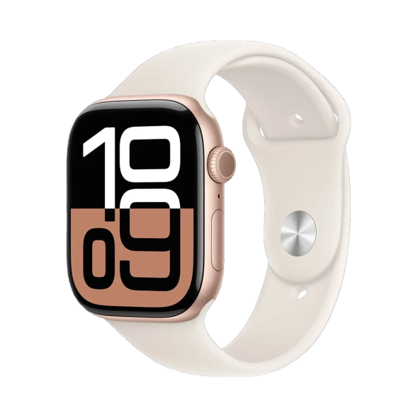 Apple Watch Series 10 GPS + Cellular 46mm Rose Gold Alu. Case w. Light Blush Sport Band1 Apple Watch Series 10 GPS + Cellular 46mm Rose Gold Alu. Case w. Light Blush Sport Band – M/L (MWY73) - ТвойGadget