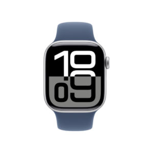 Apple Watch Series 10 GPS + Cellular 46mm Silver Alu. Case w. Denim Sport Band - M/L (MWY13) - Зображення 2