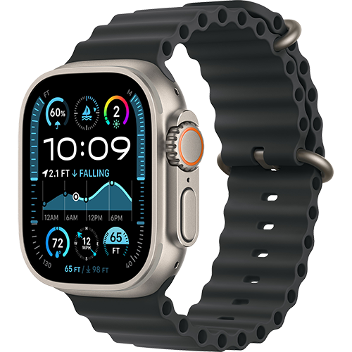 Apple Watch Ultra 2 GPS + Cellular 49mm Natural Titan. Case w. Black Ocean Band (MXTL3) - ТвойGadget