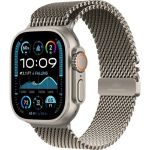 Apple Watch Ultra 2 GPS + Cellular 49mm Natural Titanium Case w. N. Titanium Milanese Loop - L (MX5T3) — изображение 1