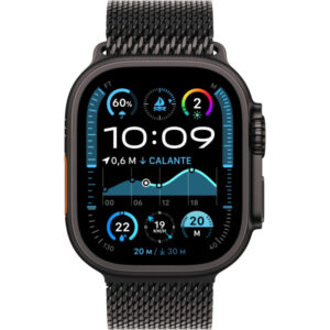 Apple Watch Ultra 2 GPS + Cellular 49mm Black Titanium Case w. Black Titanium Milanese Loop - L (MX5V3) [NEW NO BOX] — изображение 2