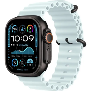 Apple Watch Ultra 2 GPS + Cellular 49mm Black Titanium Case w. Ice Blue Ocean Band (MYTC3+MYP83) [NEW NO BOX] — изображение 1