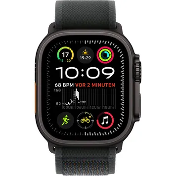 Apple Watch Ultra 2 GPS + Cellular 49mm Black Titan. Case w. Black Trail Loop — M/L (MX4V3) [NEW NO BOX] - ТвойGadget