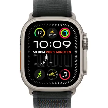 Apple Watch Ultra 2 GPS + Cellular 49mm Black Titan. Case w. Black Trail Loop — S/M (MX4U3) [NEW NO BOX] - ТвойGadget