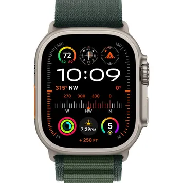 Apple Watch Ultra 2 GPS + Cellular 49mm Natural Titan. Case w. Dark Green Alpine Loop – L (MYT33+MXMW3) [NEW NO BOX] - ТвойGadget