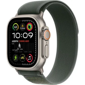 Apple Watch Ultra 2 GPS + Cellular 49mm Natural Titan. Case w. Green Trail Loop - M/L (MYT73+MXTP3) — изображение 1