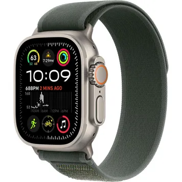 Apple Watch Ultra 2 GPS + Cellular 49mm Natural Titan. Case w. Green Trail Loop — M/L (MYT73+MXTP3) - ТвойGadget