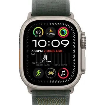 Apple Watch Ultra 2 GPS + Cellular 49mm Natural Titan. Case w. Green Trail Loop — M/L (MYT73+MXTP3) - ТвойGadget