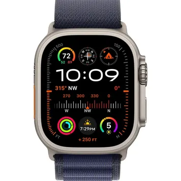 Apple Watch Ultra 2 GPS + Cellular 49mm Natural Titan. Case w. Navy Alpine Loop — Medium (MYT33+MXMY3) [NEW NO BOX] - ТвойGadget