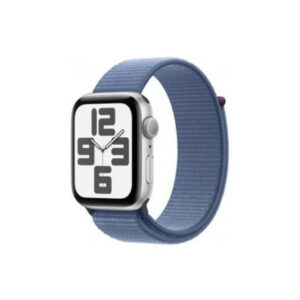 Apple Watch SE 2 GPS 44mm Silver Aluminium Case with Winter Blue Sport Loop (MREF3)
