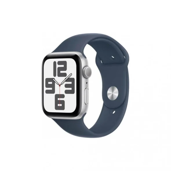Apple Watch SE 2 GPS 40mm Silver Aluminium Case with Storm Blue Sport Band M/L (MRE23) [OPEN BOX] - ТвойGadget