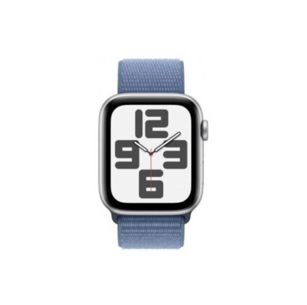 Apple Watch SE 2 GPS 44mm Silver Aluminium Case with Winter Blue Sport Loop (MREF3) - ТвойGadget