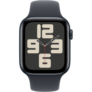 Apple Watch SE 2 GPS 40mm Midnight Aluminium Case w. Midnight Sport Band – M/L (MXE93) - ТвойGadget