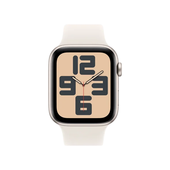 Apple Watch SE 2 GPS 44mm Starlight Aluminium Case w. Starlight Sport Band — M/L (MXEV3) [NEW NO BOX] - ТвойGadget