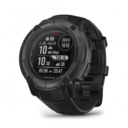 Смарт-годинник Garmin Instinct 2X Solar – Tactical Edition Black (010-02805-13/03/74) - ТвойGadget