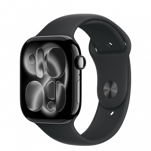 1Apple Watch Series 11 GPS + Cellular 46mm Jet Black1 Apple Watch Series 11 GPS 42mm Jet Black Alu. Case w. Black S. Band – S/M (MEQT4) - ТвойGadget