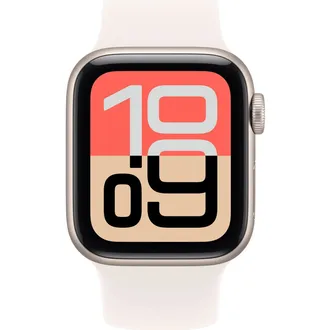 Apple Watch SE 3 GPS + Cellular 40mm Starlight Alu. Case w. Starlight S. Band – S/M (MEP64) - ТвойGadget