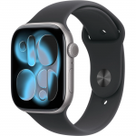 Apple Watch Series 11 GPS 42mm Jet Black Alu. Case w. Black S. Band – M/L (MEQU4) - ТвойGadget