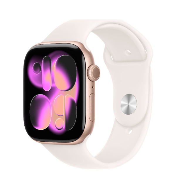 Apple Watch Series 11 GPS 42mm Rose Gold Alu. Case w. Light Blush S. Band – M/L (MEU44) - ТвойGadget